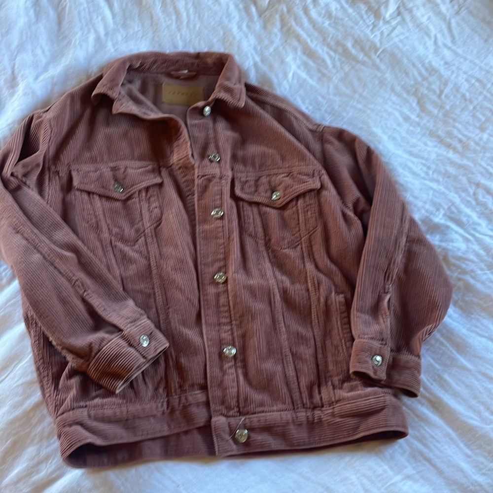 Topshop Dad Oversize Corduroy Jacket